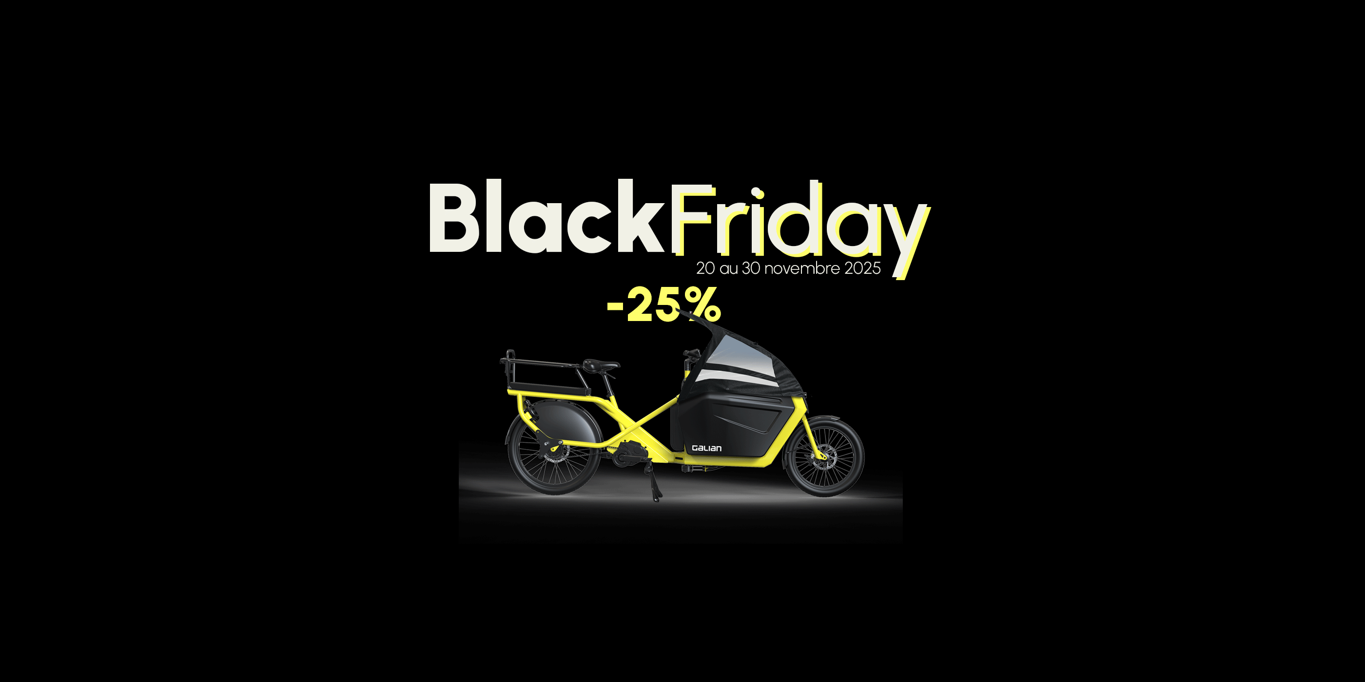 black friday velo cargo électrique promo