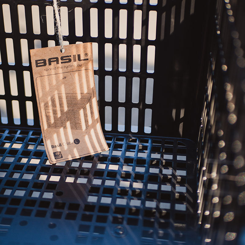 Basil L black crate 40L MIK