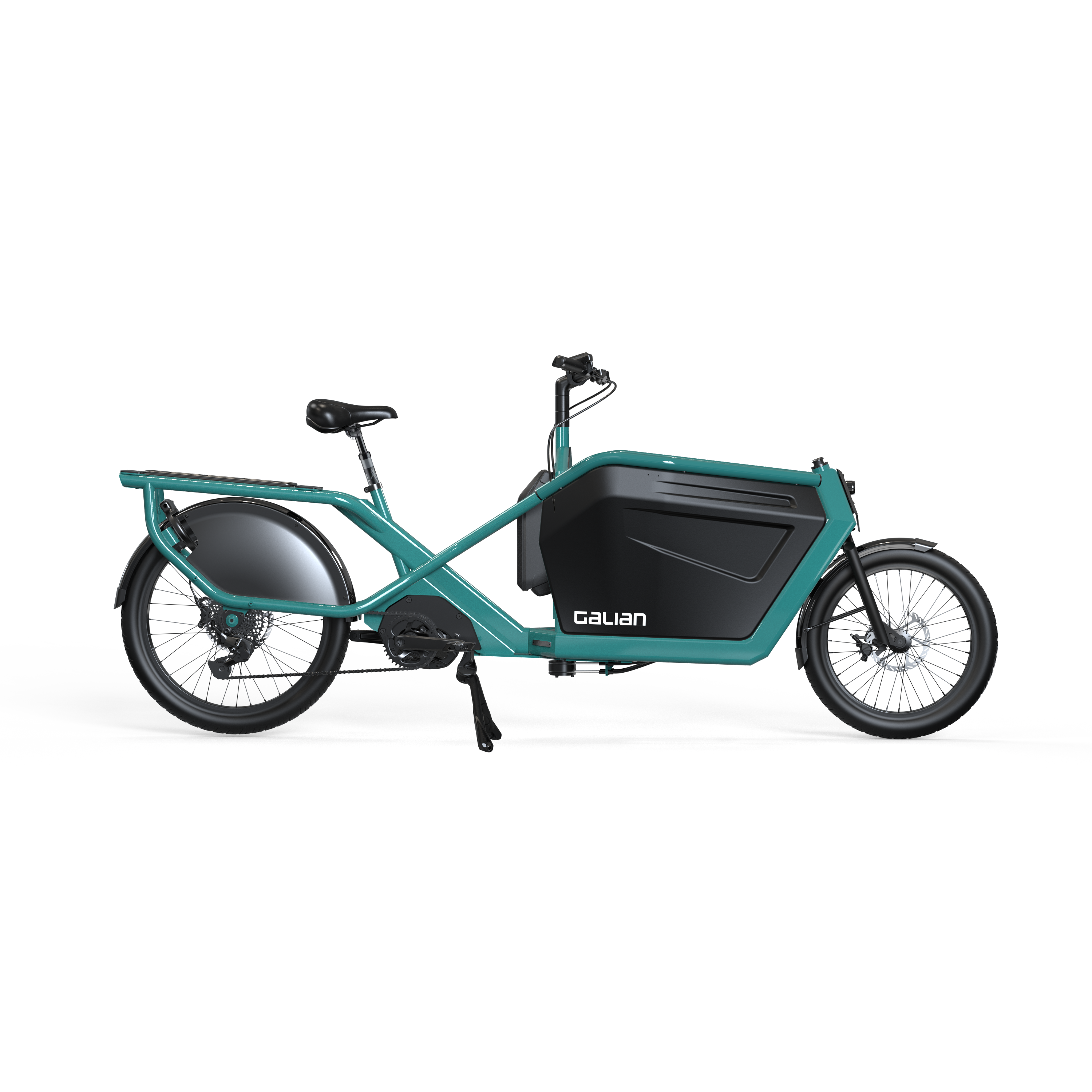 Vélo cargo Le Fomidable Bosch Turquoise