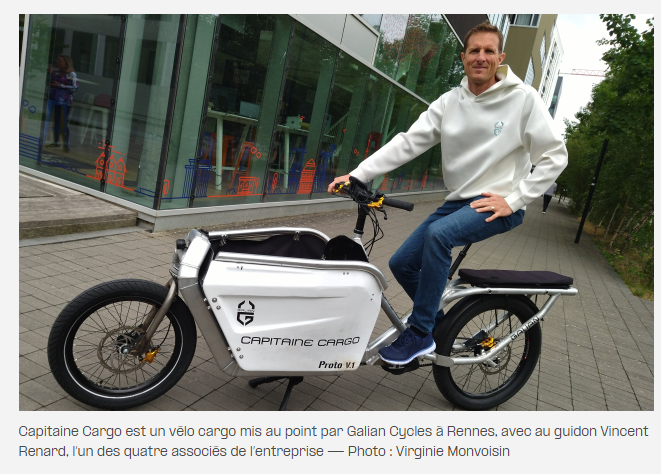 Galian cherche à lever 1 million d’euros pour faire prendre de la vitesse à son vélo-cargo