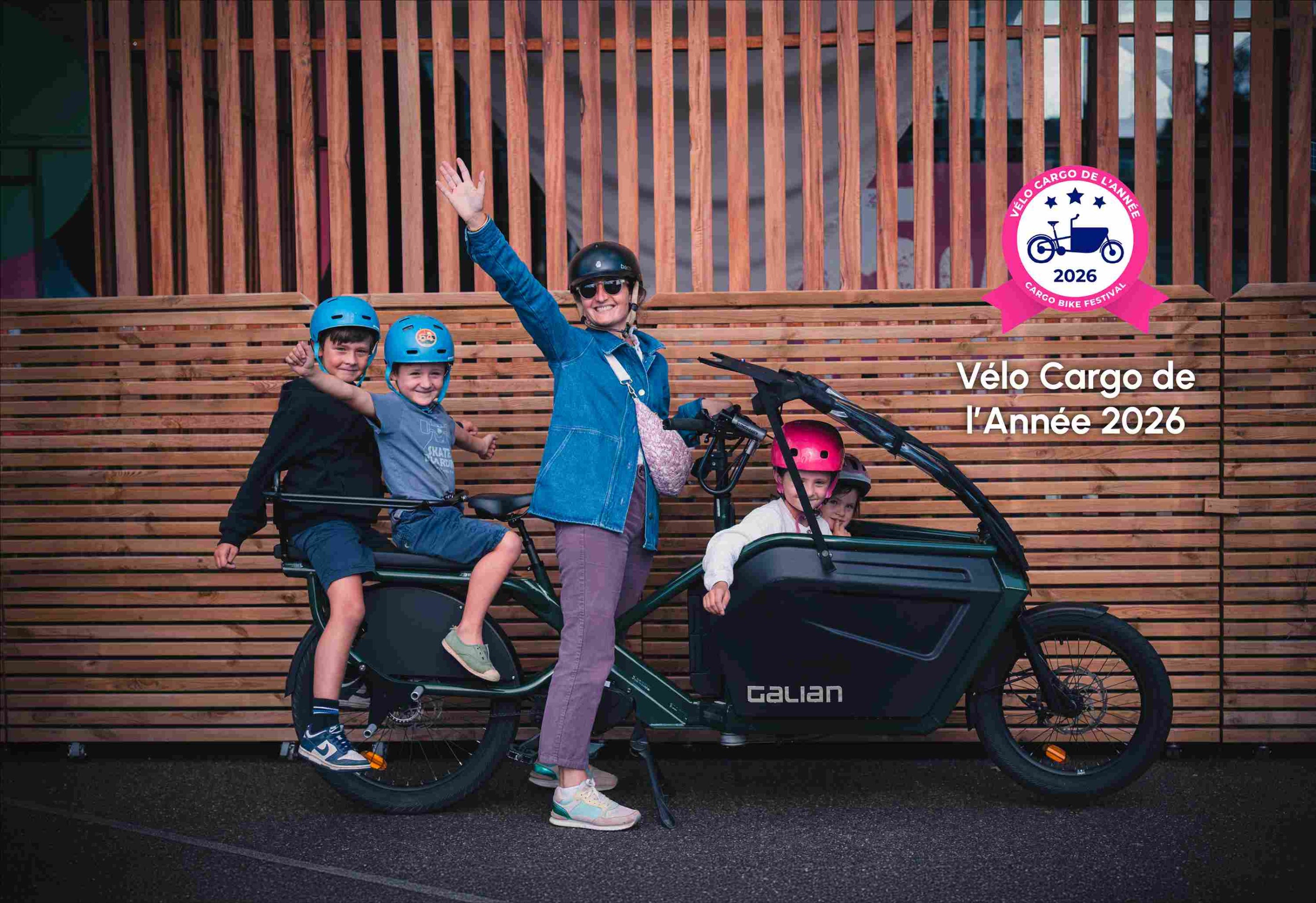 velo cargo 1 adulte 4 enfants