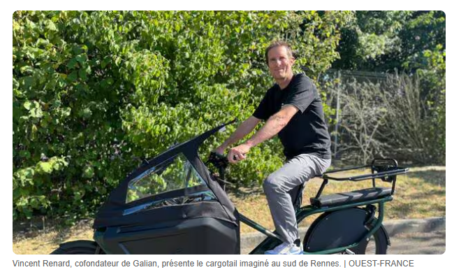 Imaginé pour « remplacer la citadine » : le centième exemplaire de ce vélo-cargo vendu à Rennes