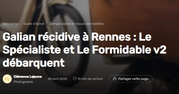 Galian récidive à Rennes : Le Spécialiste et Le Formidable v2 débarquent